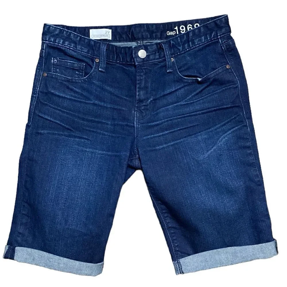 GAP Denim Skinny Bermuda Shorts